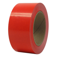 Monta PVC Carton Sealing Tape with Natural Rubber Adhesive - Red