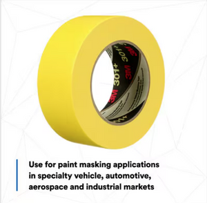 3M 301+ -   1-1/2 X 60YD - HI Temp Performance Masking Tape  - 24 Rolls