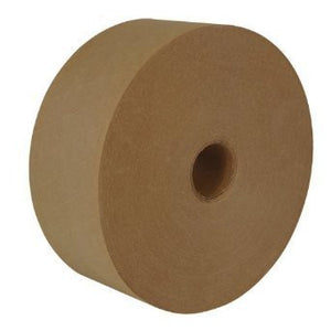 Central 235 Reinforced Water Activated Gum Tape - 3 Inch X 450 Feet - Natural Color - 10 Rolls per Order