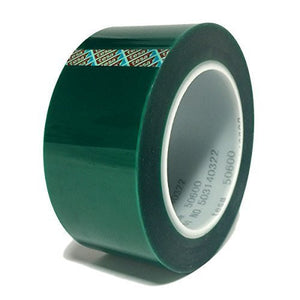 Tesa 50600 High Temperature PET Silicone Masking and Splicing Tape, 2" X 72YD, Green Color, 1 Roll per Order