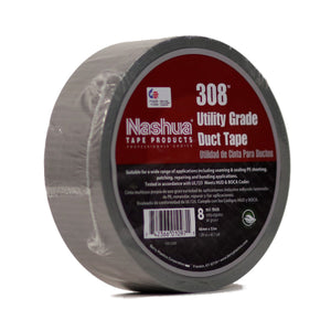 Nashua 308 - Utility Grade Duct Tape - 2 Inch X 60 Yards - Silver - 24 Rolls per Order
