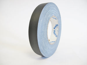 1 Inch Premium Gaffer Tape, 1 X 55YD, Black Color- 8 Rolls/Case