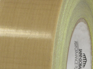 Saint-Gobain SG25-03R - Professional Industrial High Temperature PTFE Fiberglass Fabric Tape with Liner - 36 yd.