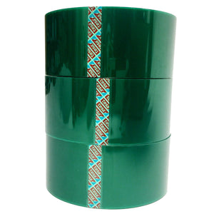 Tesa 50600 High Temperature PET Silicone Masking and Splicing Tape, 2" X 72YD, Green Color, 1 Roll per Order