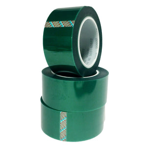 Tesa 50600 High Temperature PET Silicone Masking and Splicing Tape, 2" X 72YD, Green Color, 1 Roll per Order