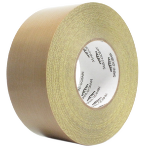 Saint-Gobain SG35-05R - Professional Industrial High Temperature PTFE Fiberglass Fabric Tape with Liner - 36 Yards